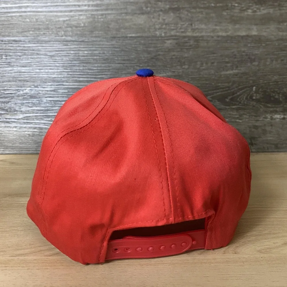 Surf Rags Hat Cap Snap Back Red Blue Graphic Adjustable Mens Skater Streetwear‎